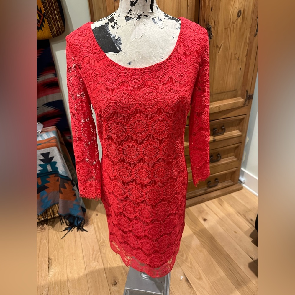 Romeo + Juliet Couture Nordstrom Lace Dress, Coral colored, Sz M